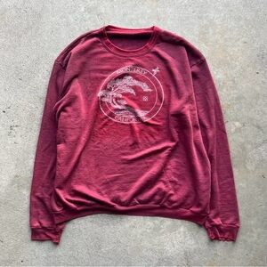 Vintage Burgundy 80s Crewneck Sweatshirt